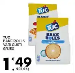 Despar Sicilia TUC bake rolls vari gusti offerta