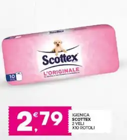 Despar Sicilia Igienica scottex 2 veli x10 rotoli offerta
