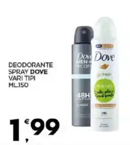 Despar Sicilia Deodorante spray dove vari tipi offerta