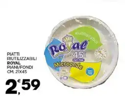 Despar Sicilia Piatti riutilizzabili royal piani/fondi offerta
