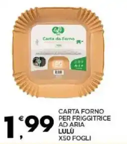 Despar Sicilia Carta forno per friggitrice ad aria lulu x50 fogli offerta