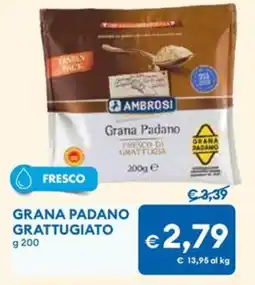 MD Discount Grana padano grattugiato AMBROSI offerta