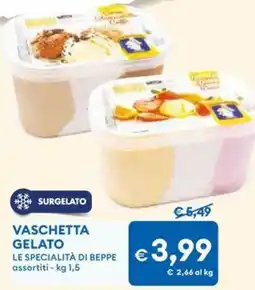 MD Discount Vaschetta gelato LE SPECIALITÀ DI BEPPE offerta