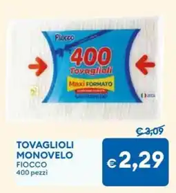 MD Discount Tovaglioli monovelo FIOCCO 40 pezzi offerta