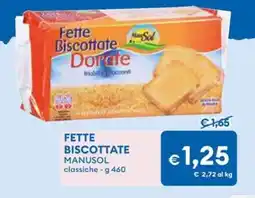 MD Discount Fette biscottate MANUSOL offerta