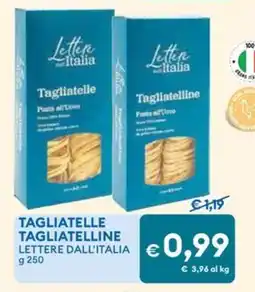 MD Discount Tagliatelle tagliatelline LETTERE DALL'ITALIA offerta