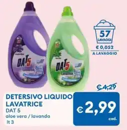 MD Discount Detersivo liquido lavatrice DAT 5 offerta