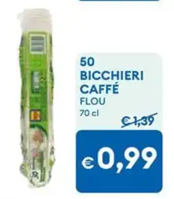 MD Discount 50 bicchieri caffé FLOU offerta