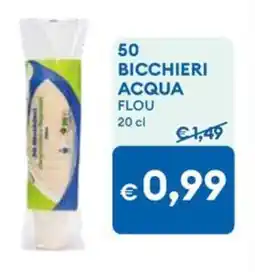 MD Discount Bicchieri acqua FLOU offerta