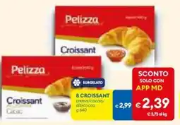 MD Discount 8 croissant crema/cocoo/ albicocca offerta