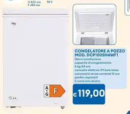 MD Discount DAYA CONGELATORE A POZZO MOD. DCP100SH4WF1 offerta