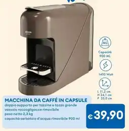 MD Discount Macchina da caffé in capsule offerta