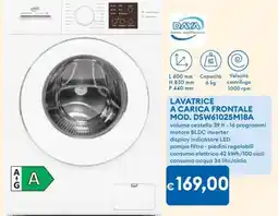 MD Discount DAYA LAVATRICE A CARICA FRONTALE MOD. DSW61025M18A offerta
