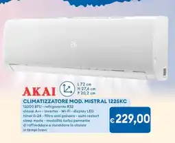 MD Discount AKAI CLIMATIZZATORE MOD. MISTRAL 1225KC offerta