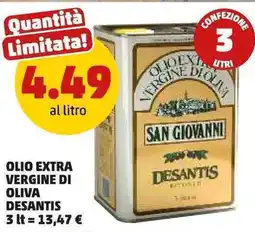 PENNY Olio extra vergine di oliva DESANTIS offerta