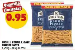 PENNY Fusilli, penne rigate FIOR DI PASTA offerta