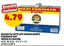 PENNY Valigetta latte UHT parzialmente scremato UHT SAPOR DI CASCINA offerta