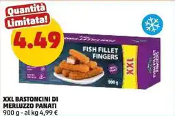PENNY XXL bastoncini di merluzzo panati offerta