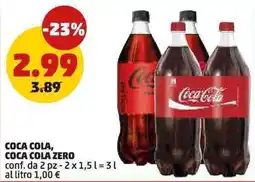PENNY COCA COLA, COCA COLA Zero offerta