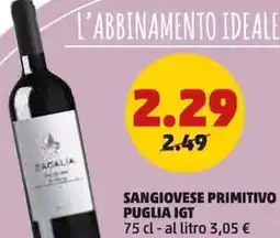 PENNY Sangiovese primitivo puglia IGT offerta