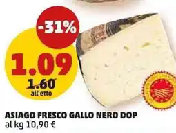 PENNY Asiago fresco gallo nero DOP offerta
