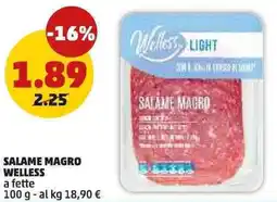 PENNY Salame magro WELLESS offerta