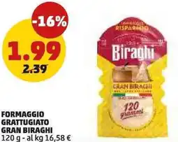 PENNY Formaggio grattugiato GRAN BIRAGHI offerta