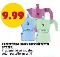 PENNY Caffettiera italexpress pezzetti 3 tazze offerta