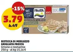 PENNY Bistecca di merluzzo grigliata FROSTA offerta