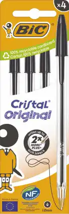 MD Discount PENNE BIC CRISTAL 4 pezzi - nero offerta