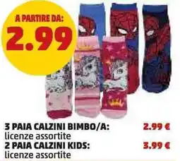 PENNY 3 paia calzini bimbo/a offerta