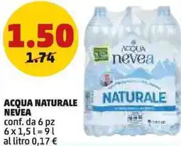 PENNY Acqua naturale NEVEA offerta