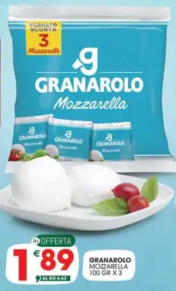 Crai Granarolo mozzarella offerta