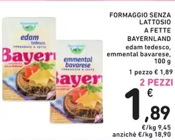 Spazio Conad Formaggio senza lattosio a fette BAYERNLAND offerta