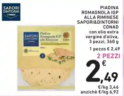 Spazio Conad Piadina romagnola igp alla rimineseSAPORI&DINTORNI CONAD offerta