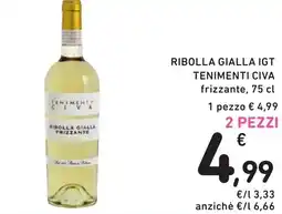 Spazio Conad Ribolla gialla TENIMENTI CIVA offerta
