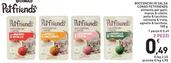 Spazio Conad Bocconcini in salsa CONAD PETFRIENDS offerta