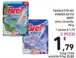 Spazio Conad Tavolette wc power activ BREF offerta