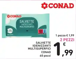 Spazio Conad Salviette igienizzanti multisuperfici CONAD offerta