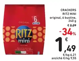 Spazio Conad Crackers RITZ MINI offerta