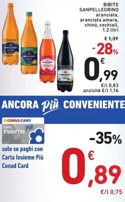 Spazio Conad Bibite SANPELLEGRINO offerta