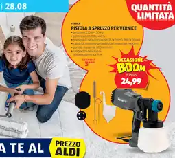 ALDI FERREX pistola a spruzzo per vernice tensione: 230 v, 50 hz offerta
