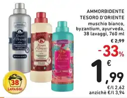 Spazio Conad Ammorbidente TESORO D'ORIENTE offerta
