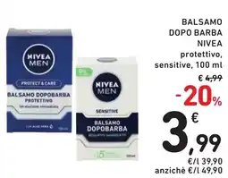 Spazio Conad Balsamo dopobarba NIVEA offerta
