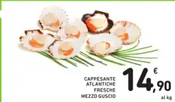 Spazio Conad Cappesante atlantiche fresche mezzo guscio offerta