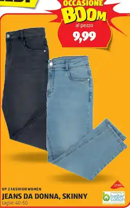 ALDI UP 2 FASHION WOMEN Jeans da donna, skinny taglie: 40-50 offerta