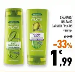 Conad Superstore Shampoo/ balsamo GARNIER FRUCTIS vari tipi offerta