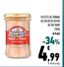 Conad Superstore Filetti di tonno all'olio di oliva AS DO MAR offerta
