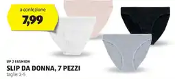 ALDI UP 2 FASHION Slip da donna, 7 pezzi taglie 2-5 offerta