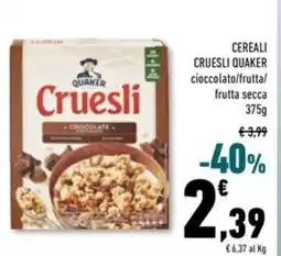 Conad Superstore Cereali cruesli QUAKER offerta